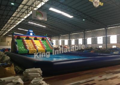 China Colorful Giant Summer Inflatable Backyard Water Park For Park , Garden , School for sale