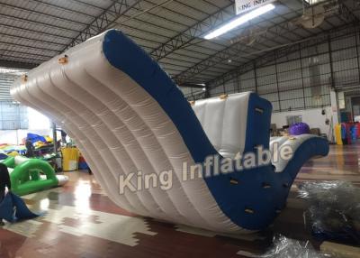China Exciting 0.9mm PVC Blue / White Fly Bird Seesaw Inflatable Water Toy For Water Park for sale