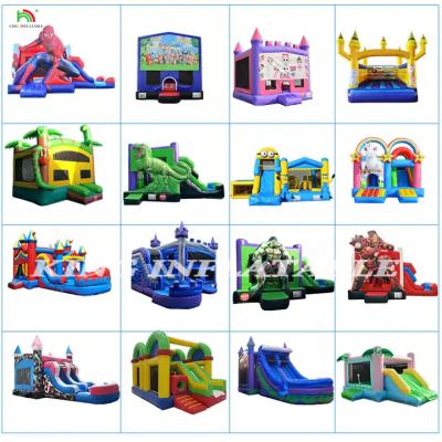 China Customized Outdoor Kids Adults Party Jumping Bouncy Castle Water Slide Toboggan Gonflable Inflatable Water Slid for sale