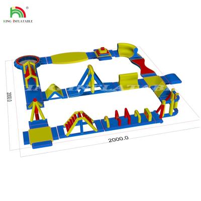 China Sea Large Inflatable Water Park Floating Game Floating Island Equipment for sale