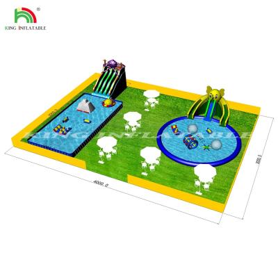 China Float Water Sports Large Inflatable Pool Outdoor Inflatable Water Park for sale