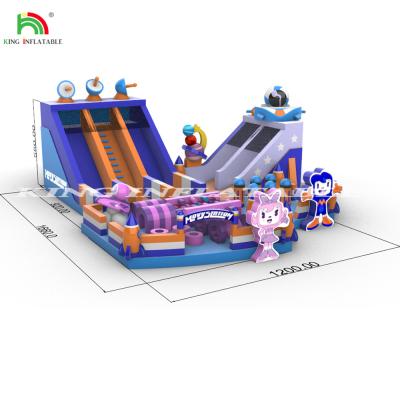 China Combination Castle Inflatable Jumping Bouncy Castle Jumper Bouncer Waterslide Bounce House Combo Water Slide for sale