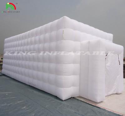 China Lighted Giant Inflatable Event Tent Sealed Inflatable Cube Tent Airtight Pvc Party Event Tent for sale
