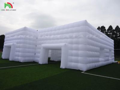 China High Quality Led light cube party nightclub tent white inflatable night club for party for sale