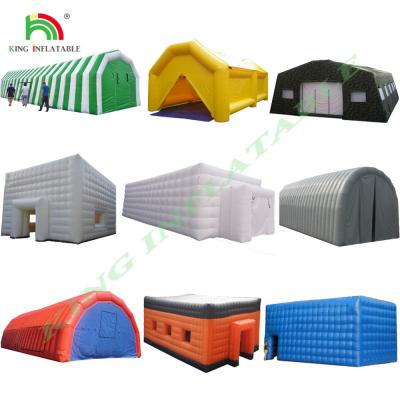 China Customized Commercial Inflatable Tent Lighting Mobile Night Club Tent Inflatable Cube Party Tent for sale
