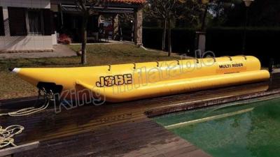 China Giant Complete Yellow Inflatable Banana Boats Fly Fishing Boats With CE for sale
