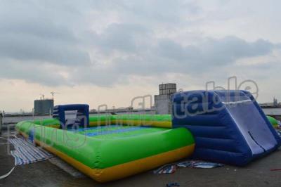 China Giant Soap Water Football Field Inflatable Soccer Field for Sale for sale