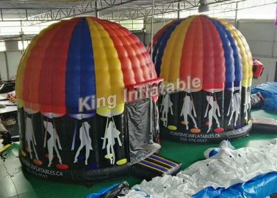 China Kundengebundenes buntes aufblasbares Disco-Zelt mit voller Malerei-Größe, Durchmesser 6m zu verkaufen