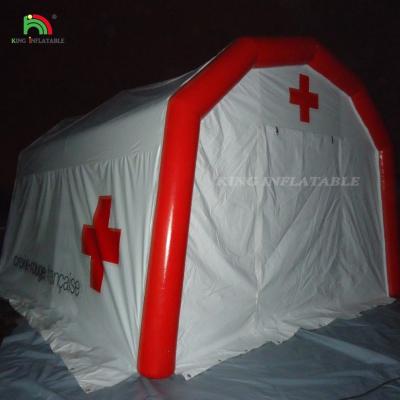 China Inflatable Red Cross Tent Medical Inflatable Tent Inflatable Rescue Tent For Relief for sale