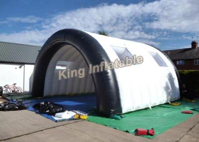 China 7*5m White PVC Tarpaulin Tunnel Customized for Stage Customized Inflatable Lawn Tent for sale