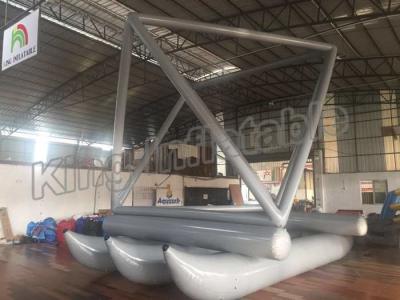China Special Design Grey Inflatable Fly Fishing Boats For Sailing Games Use for sale