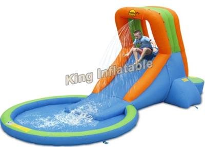 China Small size PVC Tarpaulin Inflatable water slide pool for kids with size 4.5m x 2.4m for sale