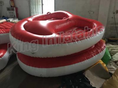 China Screen Printing Inflatable Water Toy , 4m Diameter 2 Seats PVC Inflatable Boat for sale
