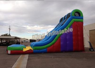 China Commercial Grade Giant 24 Feet Dual Lane Inflatable Water Slide Sport Games for sale