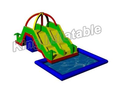 China Large Inflatable Water Pool With Slide For Holiday Event / Carnival for sale