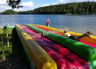 China Colorful Eye-Catching Inflatable Water Slide For Children 15*3m / Inflatable Playground for sale