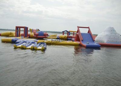 China Commercial PVC Tarpaulin Inflatable Water Parks , Splash Water Playground Equipment for sale