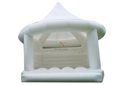 China White PVC Tarpaulin Adult Princess Bouncy Castle For Wedding 1 Years Warranty for sale