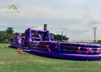China PVC Giant Outdoor Playground Inflatable Obstacle Course Customized Size for sale
