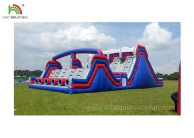 China 4 Lane Inflatable Sports Games / Military Boot Camp Obstacle Course for sale