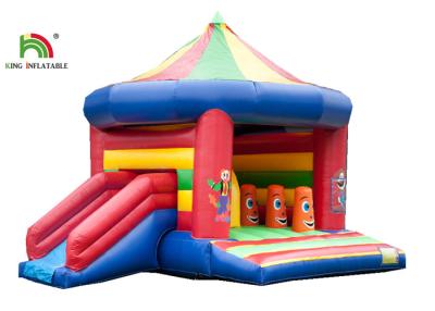 China 3 In 1 5.2 x 6.9m Blow Up Jumping Castle With Arch And Roof / Kids Inflatable Jumping Slide for sale