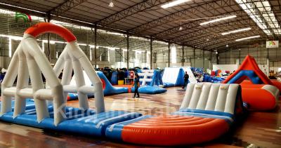 China Waterproof Inflatable Water Park / Aquatic Park Playground With Trampoline For Rent for sale