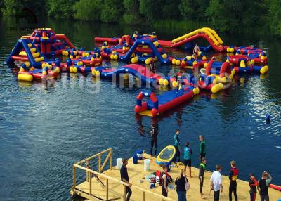 China Giant Trampoline Floating Inflatable Water Parks For Rental Silk - Screen Printing for sale