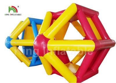 China EN71 Combo Color Water Wheel Inflatable Water Roller For Water park for sale