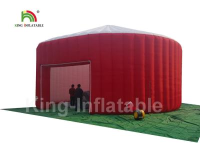 China Plato 210D Oxford Fabric Red Inflatable Yurt Dome Tent / Blow Up Event Tent for sale