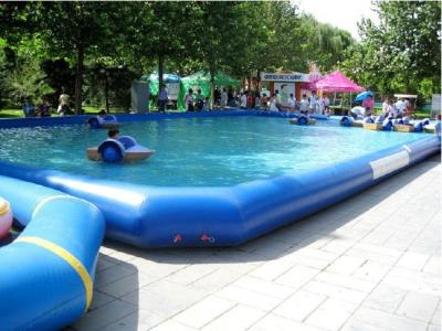 China Outdoor PVC Above Ground Inflatable Swimming Pools for Amusement Water Park for sale