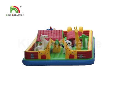China Inflatable Animals Zoo Castle Jumping Bounce House For Family Entertainment for sale