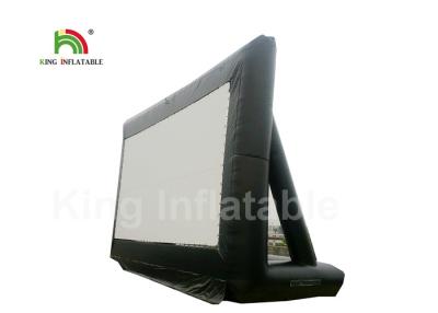 China Pantalla de proyector inflable de encargo del PVC 10m del negro del CE, pantalla de cine al aire libre inflable en venta
