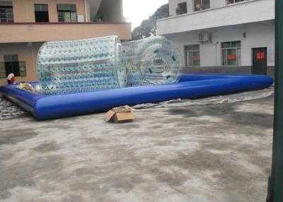 China Commercial Inflatable Swimming Pools with Water Roller and Water Balls 0.9mm PVC Tarpaulin for sale