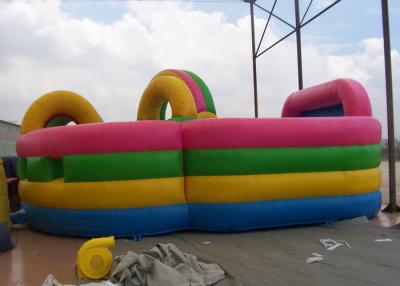 China Inflatable obstacle course combo with bouncer , Colorful Kids Fun city for sale
