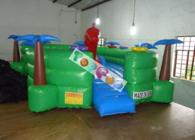 China campo de jogos inflável da tartaruga do parque de diversões de encerado do PVC de 0.45mm com corrediça e túneis à venda
