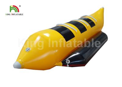 China Commercial Grade Yellow 3 Seats Inflatable Fly Fishing Boats / Banana Boat Towable for sale