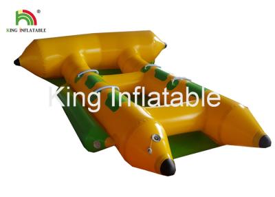 China Barco remolcable inflable comercial del pez volador del agua del PVC para 4 personas en venta