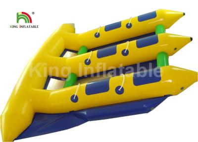 China 6 Person Seat Inflatable Flying Fish Tube Banana Boat For Summer Sport Water Game for sale