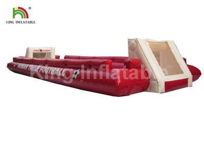 China Red Custom Inflatable Football Court , Blow Up Football Field for sale