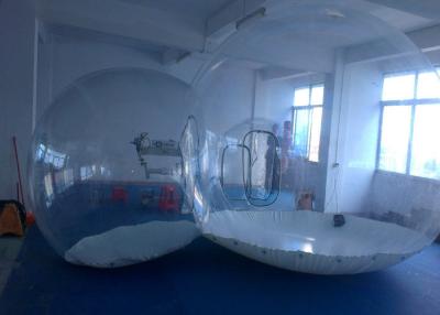 China Round Transparent inflatable lawn tent bubble for camping , movable and foldable for sale