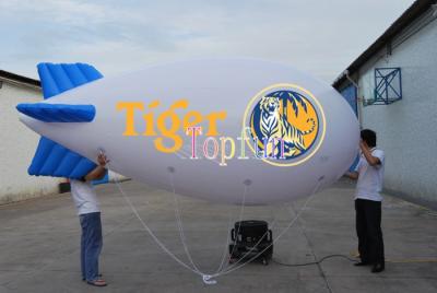 中国 膨脹可能な広告の気球広告のための長く膨脹可能なヘリウムの軟式小型飛行船 6 メートルの 販売のため