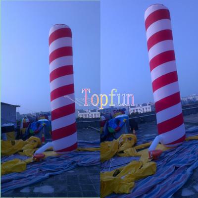 China Durable Festival / Celebration Inflatable Advertising Balloons Stripe Tube With PVC / Oxford for sale