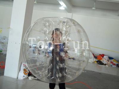 China 1.8m Adults Clear Inflatable Bumper Ball For Swimming Pool Sport Games 0.8mm - 1.0mm PVC / TPU for sale