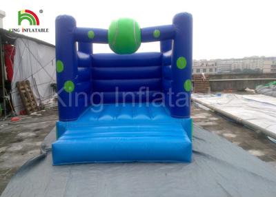 China Home / Commercial Blue PVC Bouncy Castles Inflatable , Blow up Jumping Castles for Kids for sale