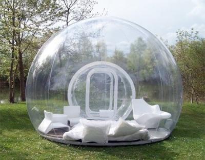 Chine tente gonflable claire de bulle de PVC de 1.0mm/tente de camping pour le diamètre de la partie 4m de famille à vendre