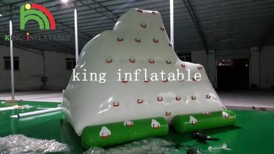 China 4m x 3m Green / White Inflatable Water Toy / Mini PVC Iceberg For Water Park for sale