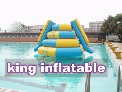China Kids / Adults Inflatable Water Parks with Slide and Logo Printing , Soft Water Play Equipment for sale