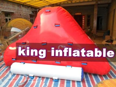 China Red Aqua Park Inflatable Water Toys / Rock Slide / Iceberg By PVC For Water Park for sale