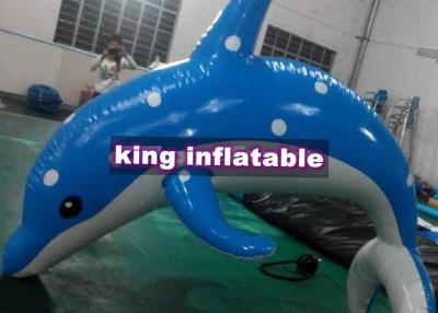 China Heat Sealed 3m Inflatable Dolphin Water Toy With CE UL SGS Approved for sale