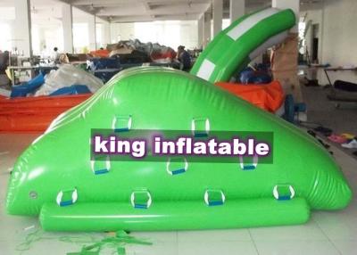 China Mini Iceberg Inflatable Water Parks With Slide 4m x 3m Green PVC Tarpaulin for sale